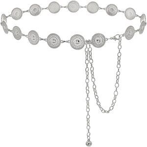 7778 Women's O-ring Chain Body Adjustable Waist (silver